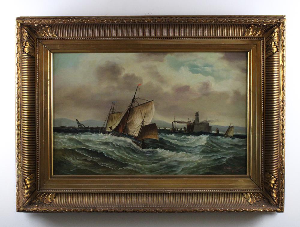 Lottie Clarkson, Rough Sailing, Oil on Canvas (1 of 4)