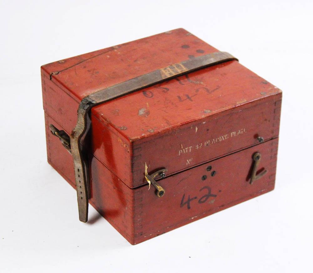 Cased Brass Compass/Bearing Plate (1 of 3)