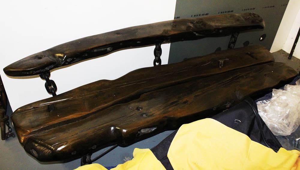 Wooden Bench Made from Ship Timbers (1 of 4)