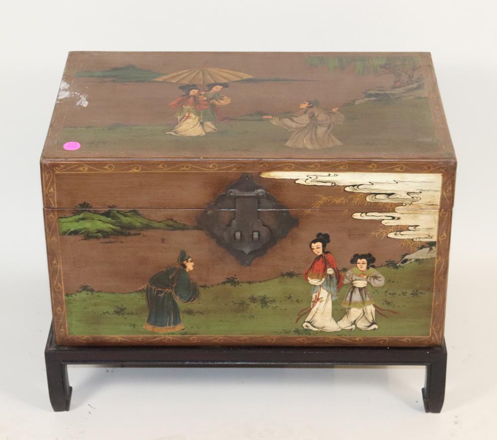 Chinese Paint Decorated Chest (1 of 11)