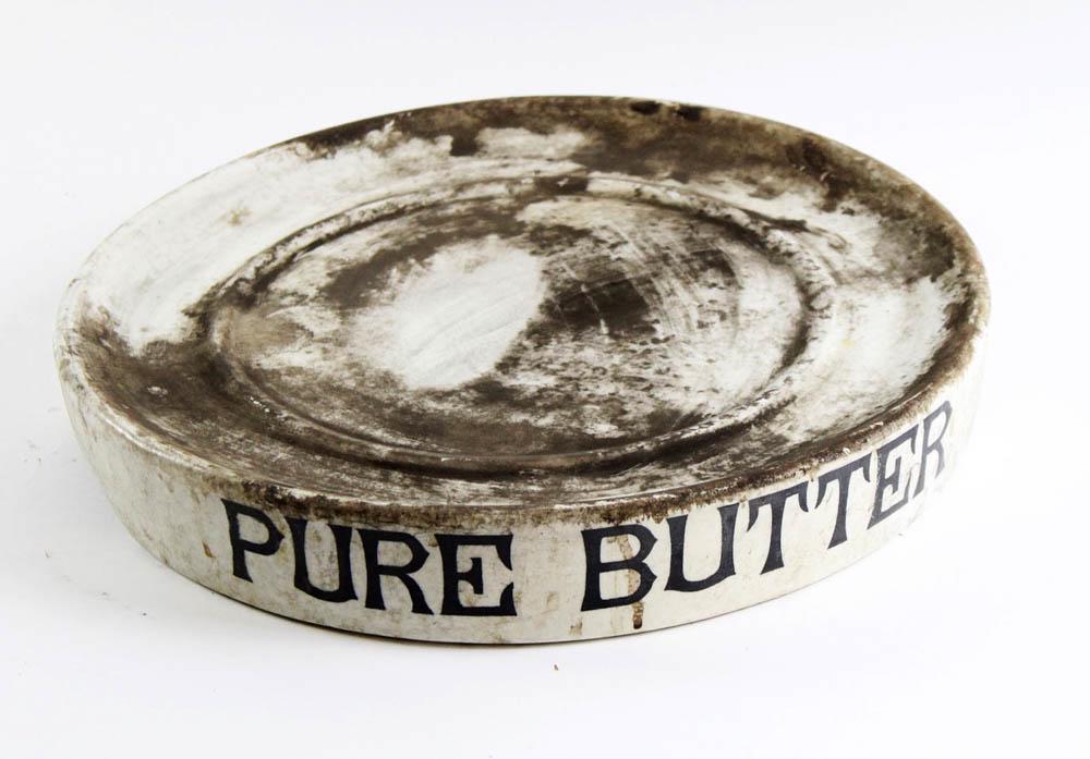 White Ironstone Butter Slab, Pure Butter (1 of 2)