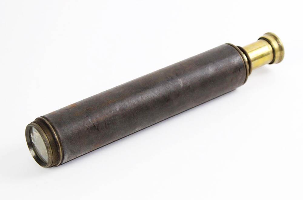 Three-Draw Brass with Leather Covering Spy Glass (1 of 6)
