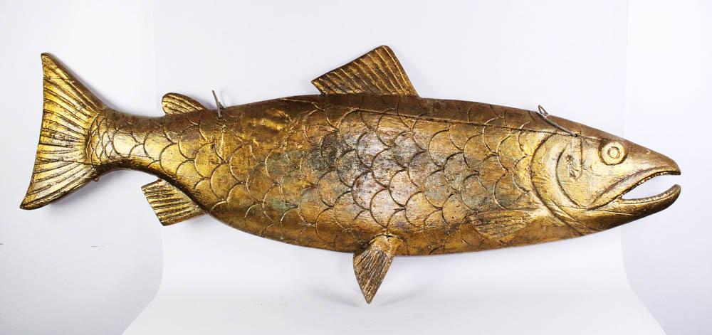 Large Gold Composition Fish (1 of 5)