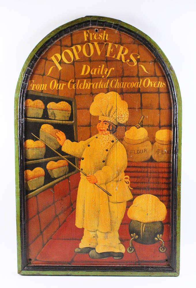 Wooden Trade Sign, Fresh Popovers Daily (1 of 3)