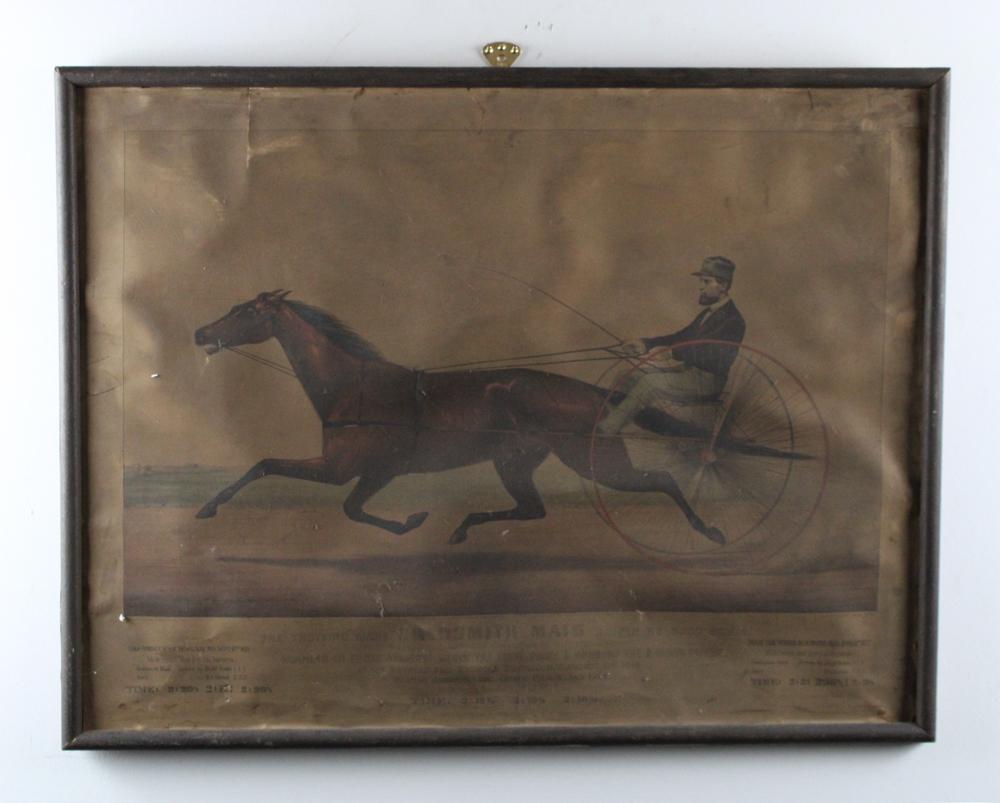 Currier & Ives Print, Trotting Mare Goldsmith Maid (1 of 5)