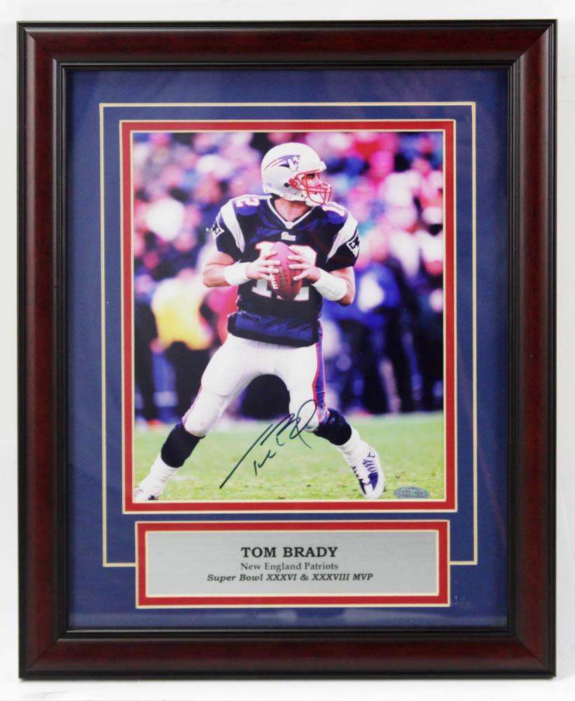 Tom Brady Signed Photo, Super Bowl MVP: Tom Brady signed photo, Super Bowl MVP XXXVI and XXXVIV, 9" x 7 1/2". Provenance: Middleton, Massachusetts collection.