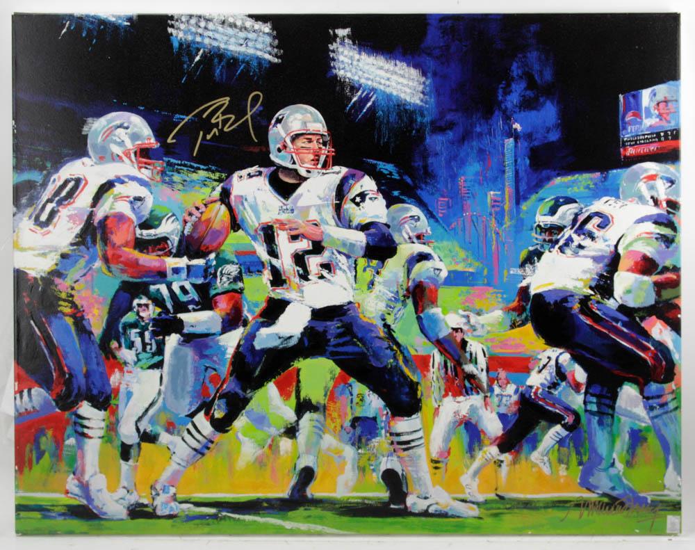 Malcolm Farley Print, Superbowl, Signed by Tom Brady: Malcolm Farley print, Superbowl XXXIX, signed by Tom Brady and Malcom Farley, #20/39, 30" x 39", includes certificate. Provenance: Beverly, Massachusetts collection.