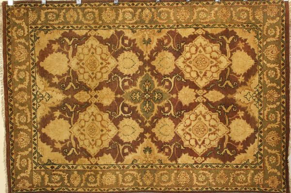 Agra Rug: Agra rug, 5' x 8'3".