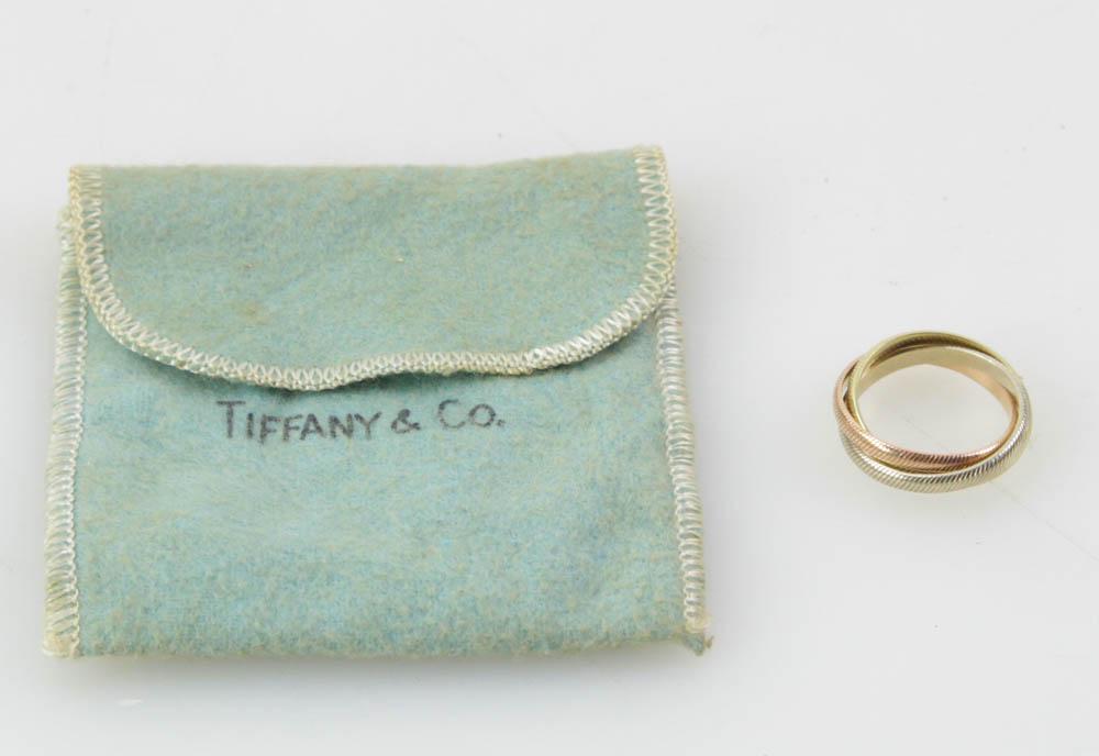 Tiffany & Co. 14k Gold Roll Ring with Bag (1 of 7)
