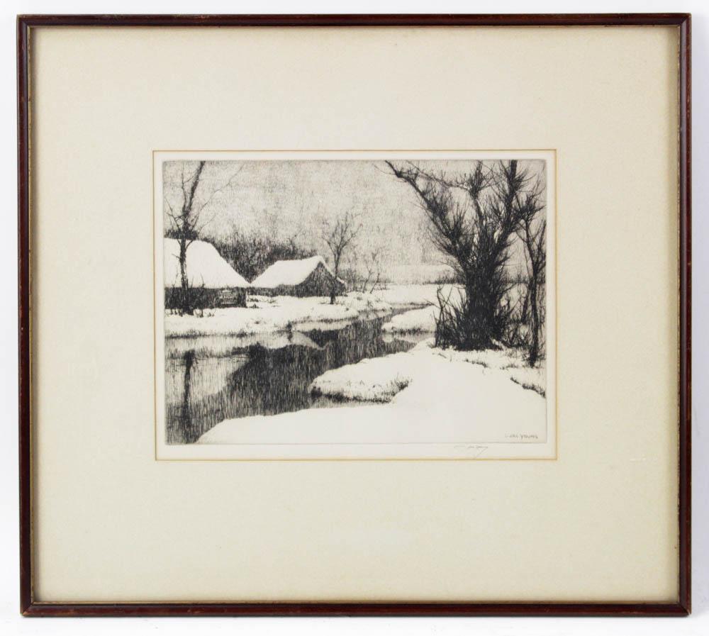 Jack Young, Where Memory Lingers, Etching (1 of 7)