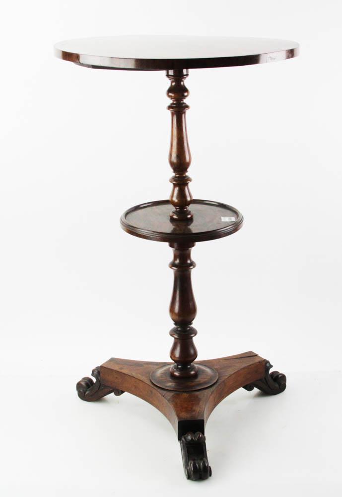 Spidelle Rosewood Smoking/Brandy Table: Spidelle rosewood smoking/brandy table, 30" x 18". Provenance: Palm Beach, Florida estate.