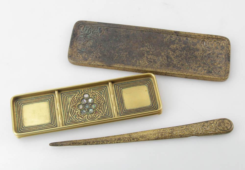 Tiffany Studios Desk Set (1 of 8)