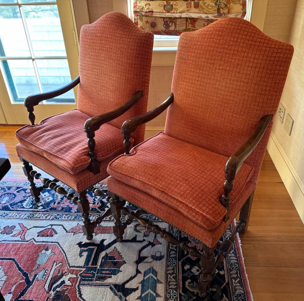 Minton-Spidell Upholstered Oak Armchairs (1 of 2)