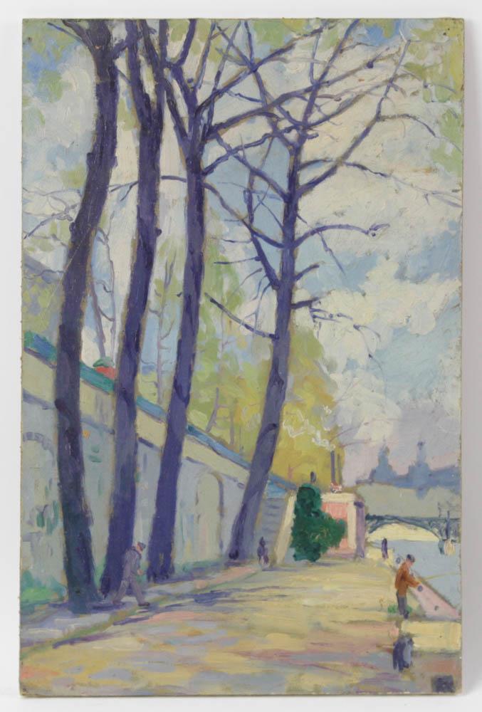 American School, Desert Sunset, Oil on Board (1 of 4)