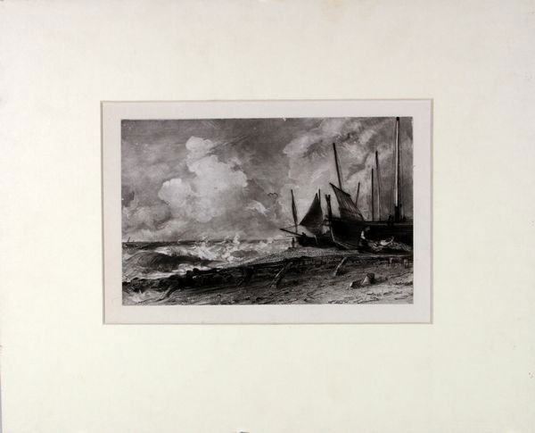 Lucas, Lot of 5 Mezzotints After John Constable: David Lucas (British 1776 - 1837), lot of five mezzotints after paintings by John Constable, A Seabeach; East Bergholt, Suffolk; Summer Morning; Yarmouth, Norfolk; and Weymouth Bay, Dorset, titled low