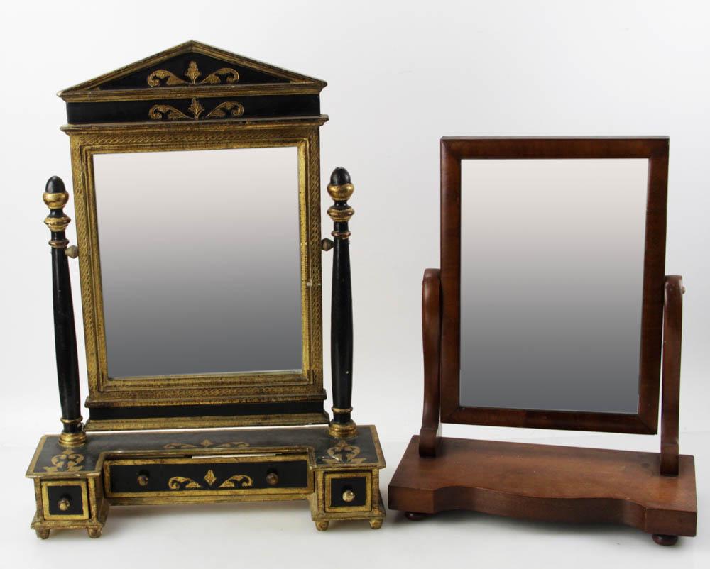 Venetian Mirror with Drawers, Mahogany Mirror (1 of 7)