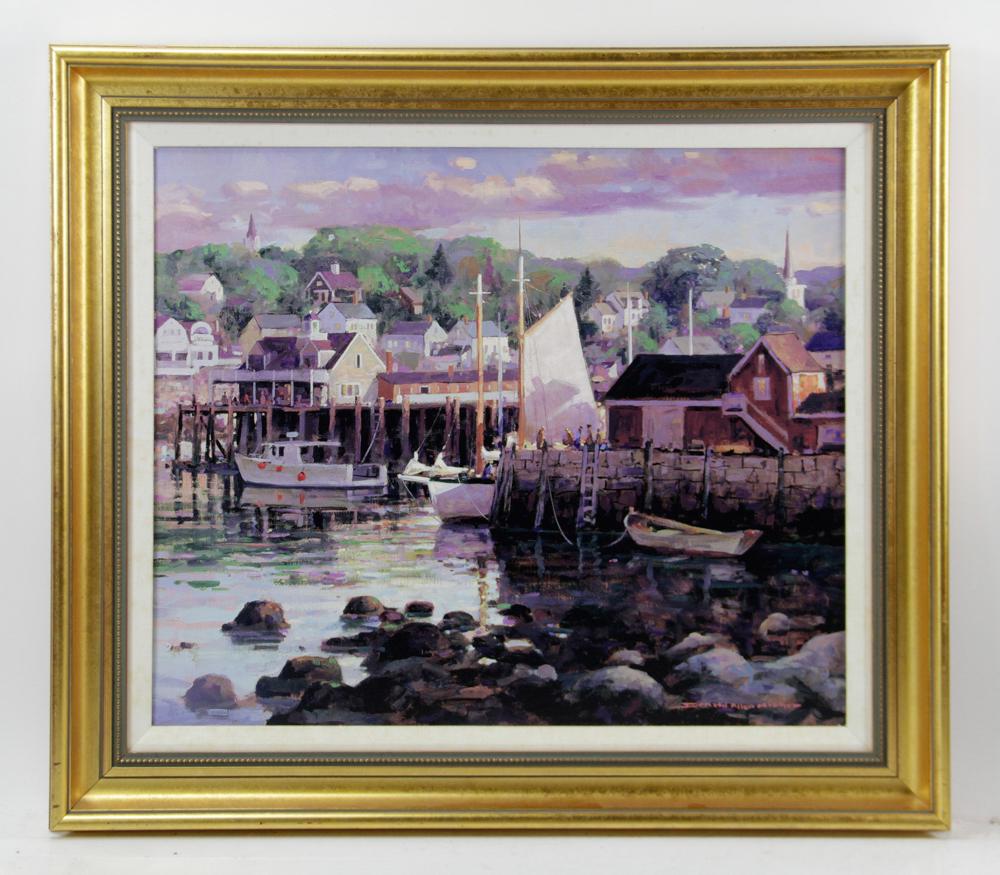 Donald Allen Mosher, Harbor Scene (1 of 5)