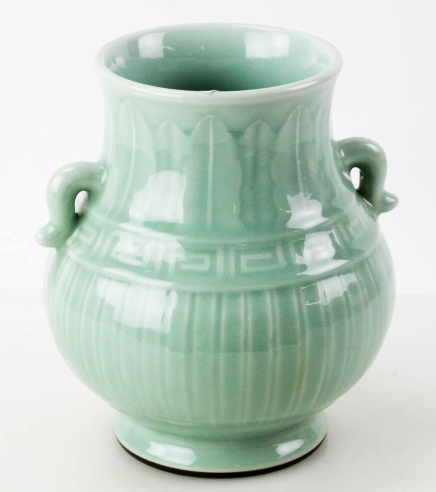 Chinese Celadon Zun Vase (1 of 5)