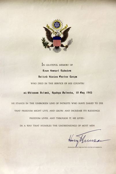 Truman Signed Document - 2