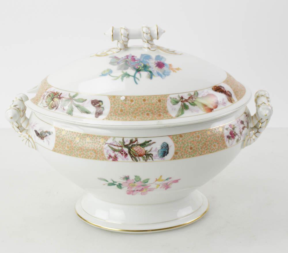 Haviland Limoges Hand Painted Covered Tureen
