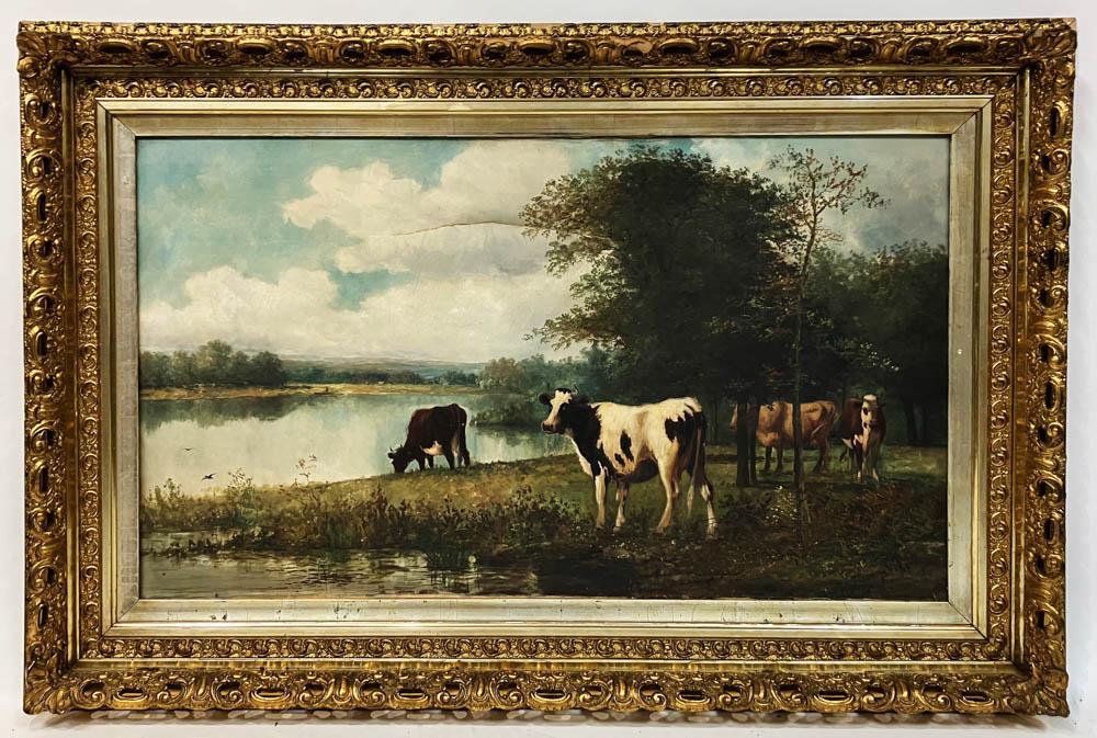 J. Franklyn Hart, Pastoral Scene with Cows (1 of 9)