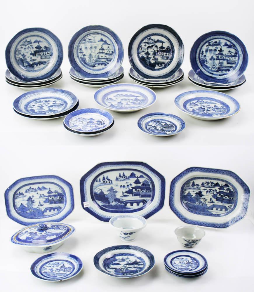 Group of Canton Porcelain Pieces (1 of 16)