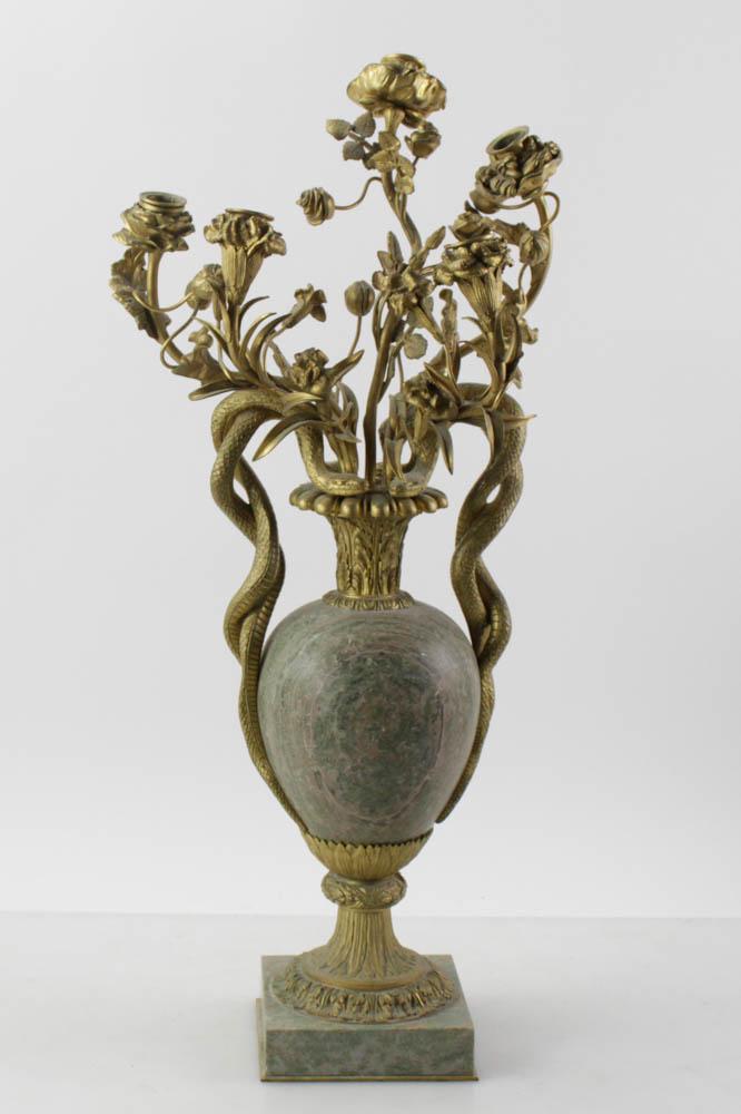 19thC French Gilt Bronze Candelabrum (1 of 6)