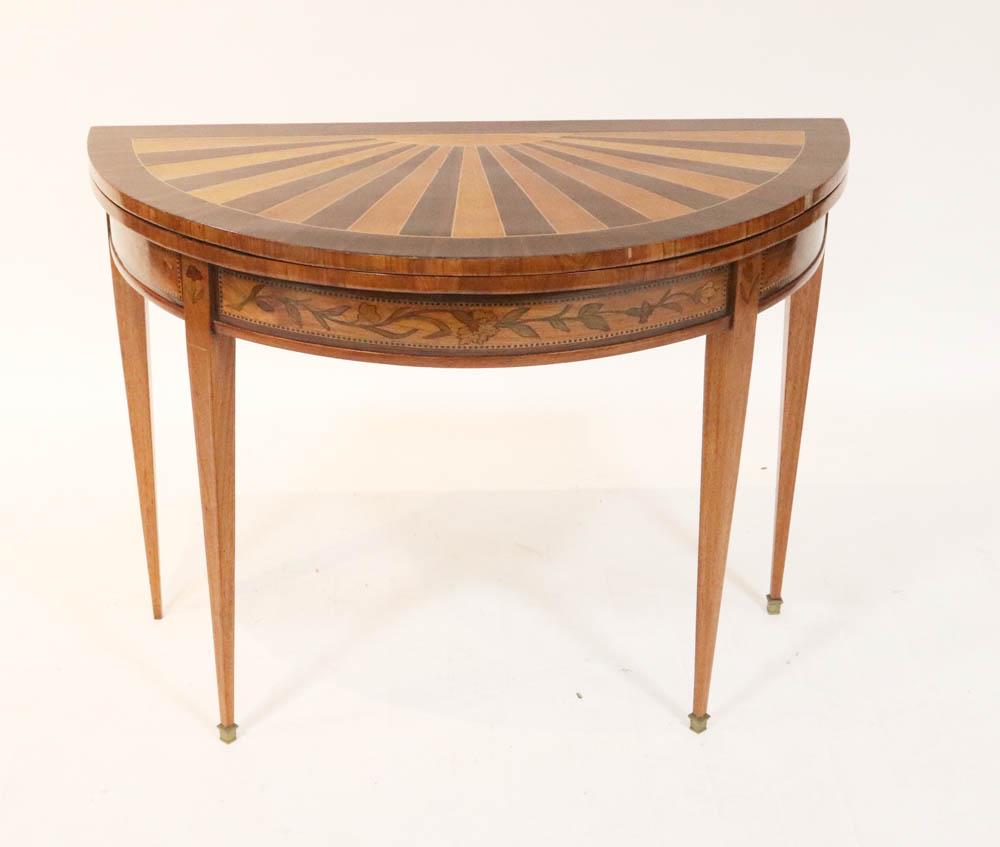 Antique Inlaid Games Table (1 of 7)