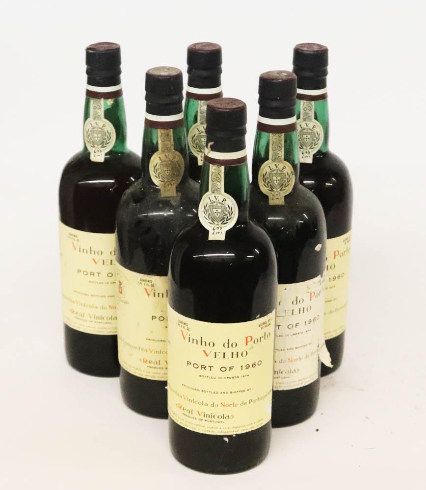 1960 Vinho do Porto Velho, (6): 1960 Vinho do Porto Velho, 750ml, (6) bottles. Stored in climate-controlled wine cellar. Provenance: Anthony Athanas Collection, Anthony's Pier 4, Boston, Massachusetts.