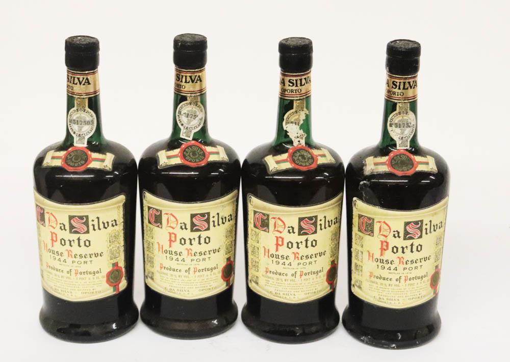 1944 C. Da Silva Porto House Reserve, (4): 1944 C. Da Silva Porto House Reserve, 750ml, (4) bottles. Stored in climate-controlled wine cellar. Provenance: Anthony Athanas Collection, Anthony's Pier 4, Boston, Massachusetts.
