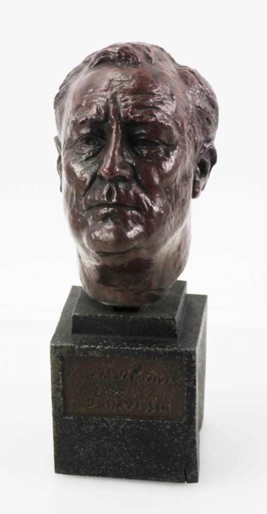 Jo Davidson, Bronze Bust of Franklin D. Roosevelt (1 of 7)