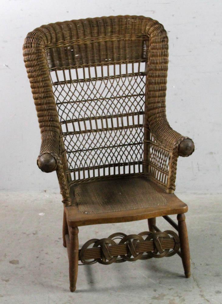 Heywood-Wakefield Armchair: Heywood-Wakefield armchair. Provenance: Chebeague Island, Maine collection.