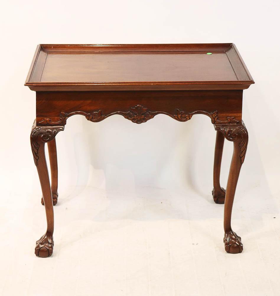 Chippendale-Style Mahogany Tea Table (1 of 4)