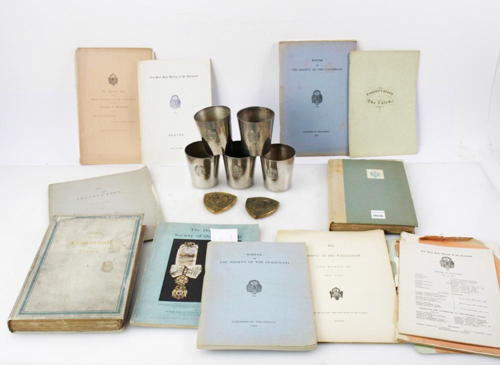 Society of Cincinnati Books, Julep Cups, Medallions (1 of 8)