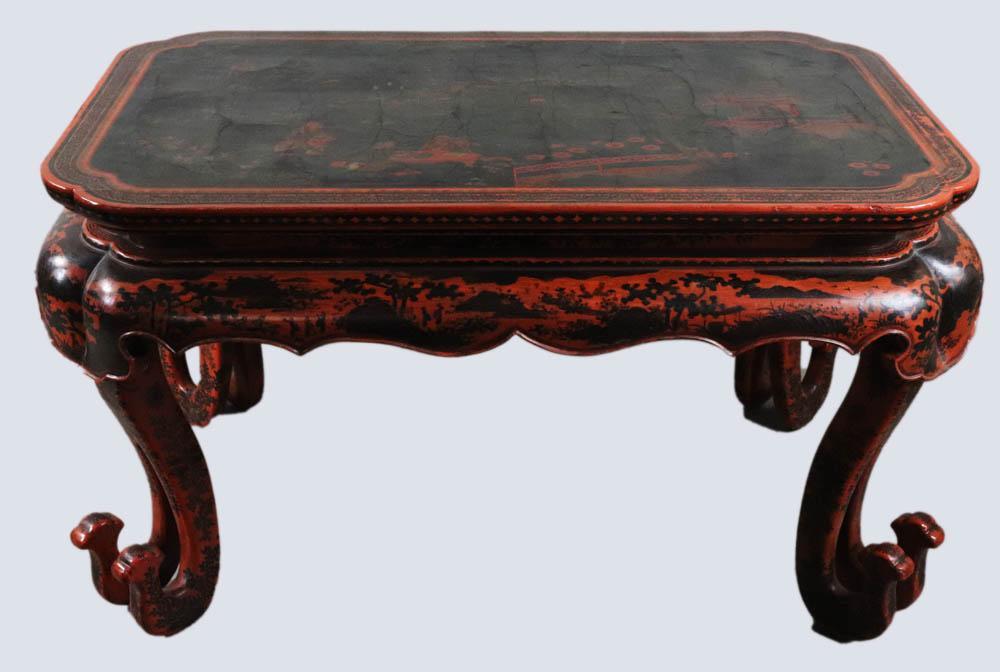 Large Chinese Lacquered Wood Table (1 of 6)