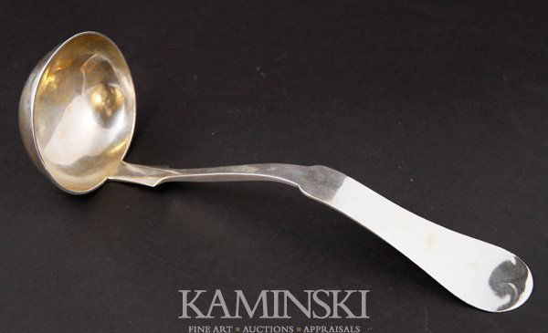 Duhme & Co. Sterling Punch Ladle: Duhme & Co. sterling silver punch ladle, 12 1/2"l, approximately 8.7 troy oz tw.