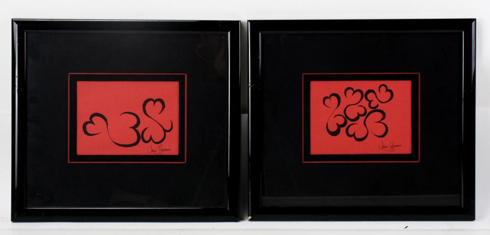 Set of Two Lithographs by Jane Seymour (1 of 8)