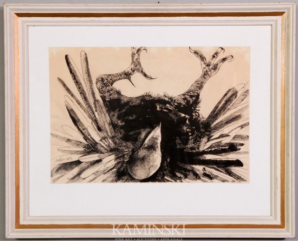Baskin, "The Exploding Eagle", Print
