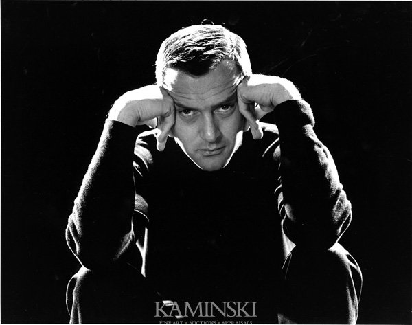 Collection of 11 Photographs by Various Artists: Collection of eleven photographs, artists include: George Platt Lynes, Dana Gluckstein, Richard Corman, Ida Wyman, and Leo Fuchs, topics include: Tony Randall on set of "Lover Come Back", "Man looking