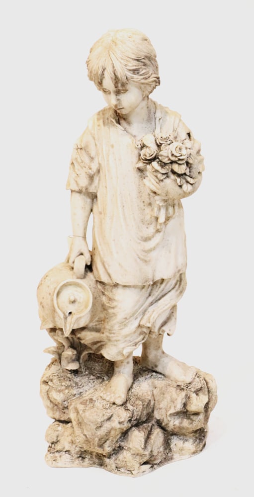 Garden Statue of a Young Boy (1 of 9)