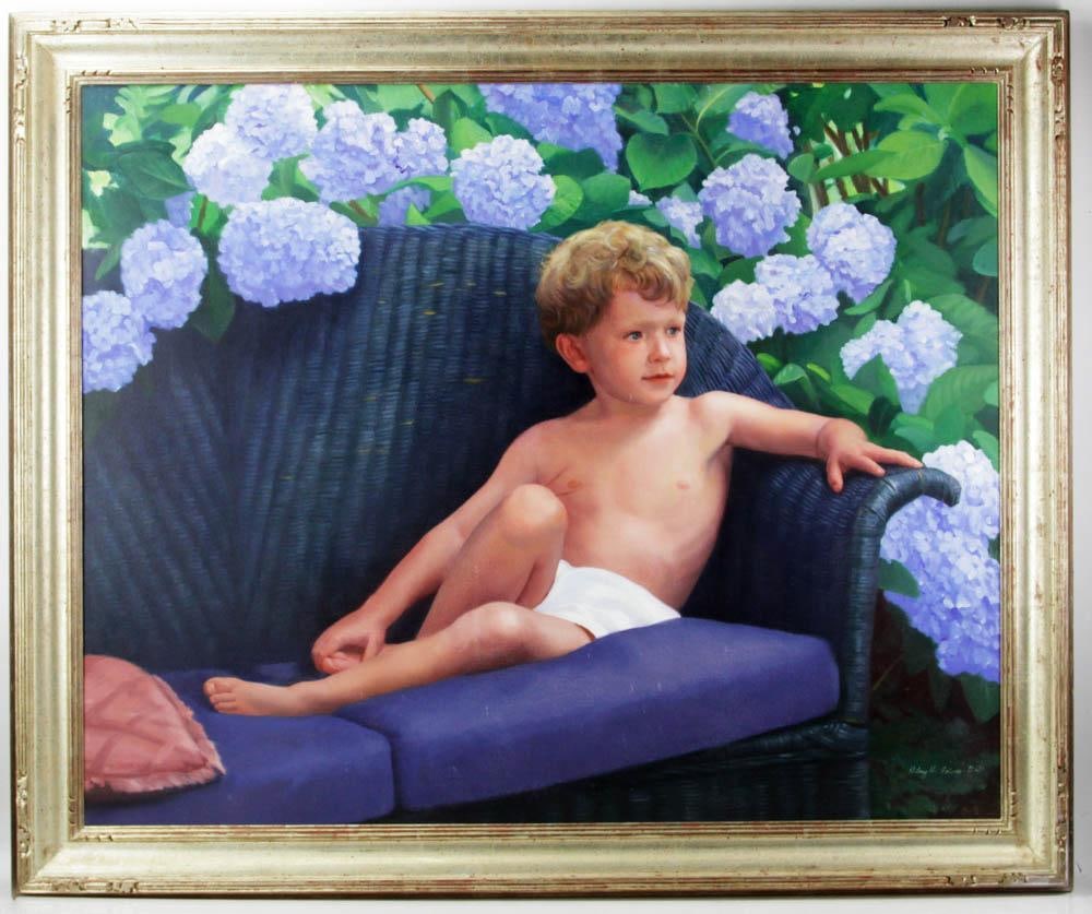 Hilary H. Holmes Signed, Portrait of Young Child (1 of 5)