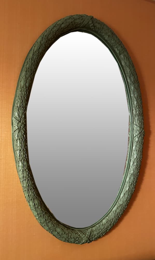 Painted Oval Mirror (1 of 2)