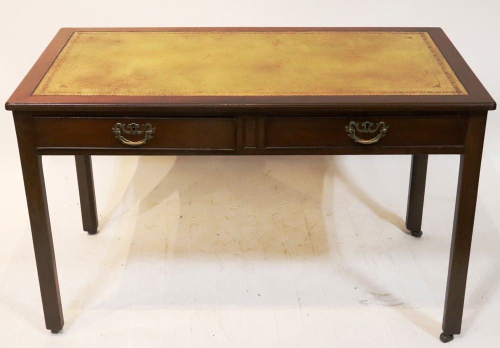 Georgian Mahogany Leather-top Writing Desk (1 of 8)