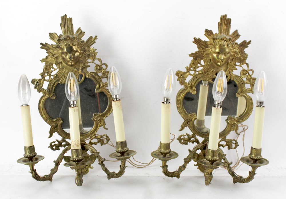 Antique French Bronze Hanging Light Fixture (1 of 7)