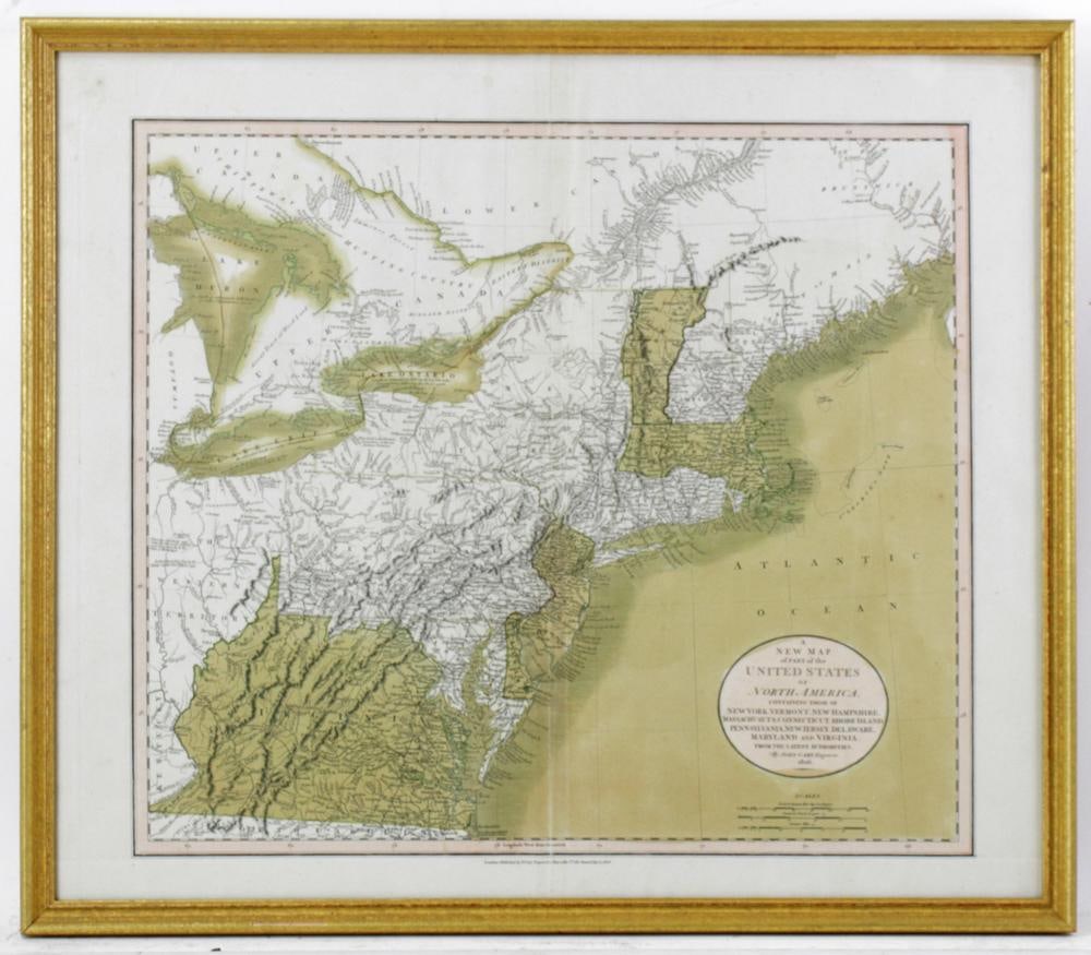 John Cary, Map of Part of United States, C1800 (1 of 7)