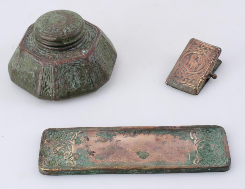 Tiffany Studios, New York, Partial Zodiac Desk Set (1 of 11)