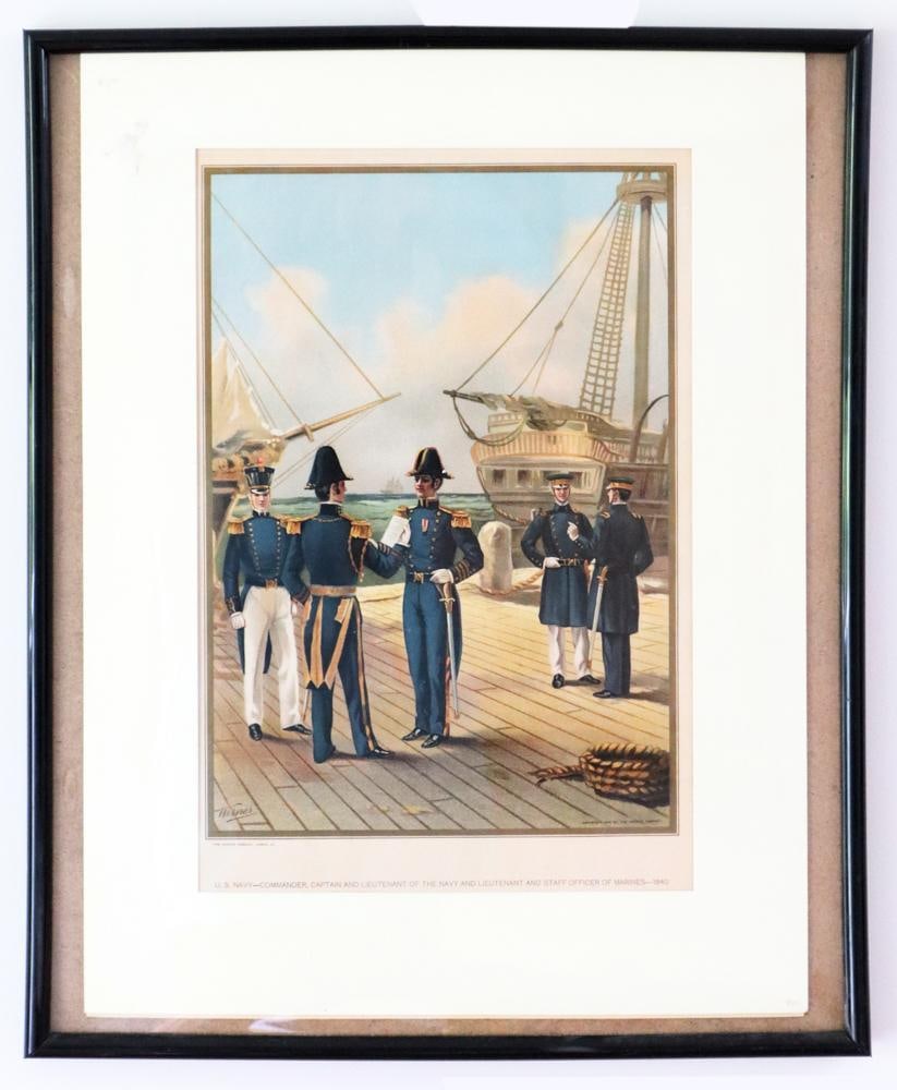 Werner, US Navy Commander Lithograph (1 of 6)