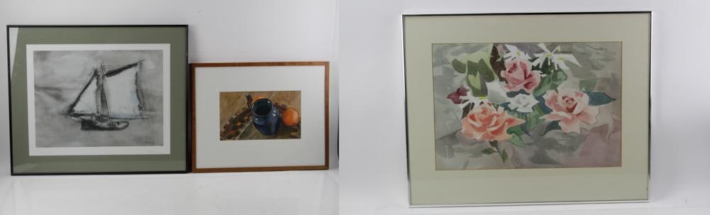 William Thon, Sailboat Print, Still Life Watercolors (1 of 19)