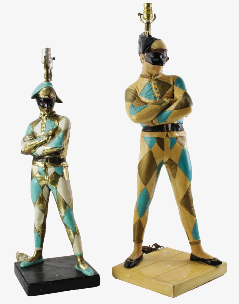 Two Vintage Marbro Painted Lamps (1 of 10)