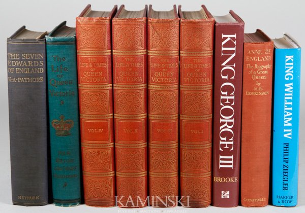 Lot of Books on British Monarchs: Lot of books on British monarchs: Marie Ruan Hopkinson, "Anne of England", London, Constable, 1934; Katherine A. Patmore, "The Seven Edwards of England", London, Methuen, 1911; Philip Ziegler, "King W